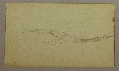 Desenho, Ondas, possivelmente 1860 de Frederic Edwin Church