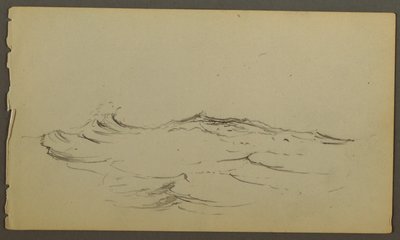 Desenho, Ondas, possivelmente 1860 de Frederic Edwin Church