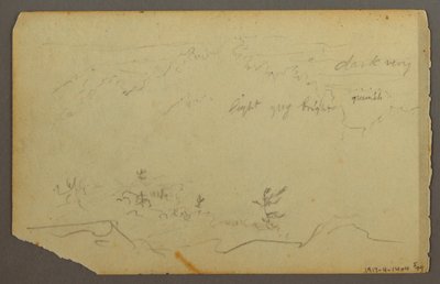 Desenho, Paisagem arborizada, 1844 de Frederic Edwin Church