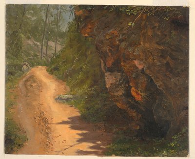 Desenho, Caminho do Bosque, Jamaica, junho de 1865 de Frederic Edwin Church