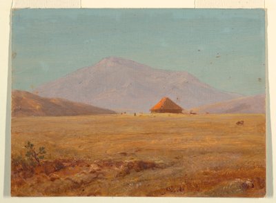 Equador?, planalto de montanha com cabana de Frederic Edwin Church
