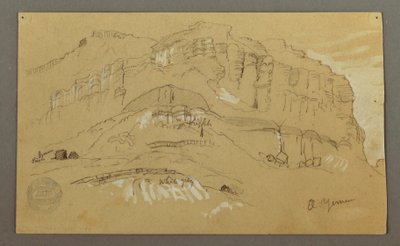 Vale do Iêmen, Arábia: parede rochosa de Frederic Edwin Church