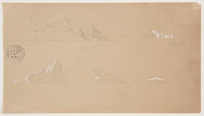 Icebergs Flutuantes de Frederic Edwin Church