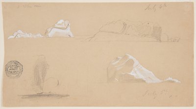 Icebergs Flutuantes de Frederic Edwin Church