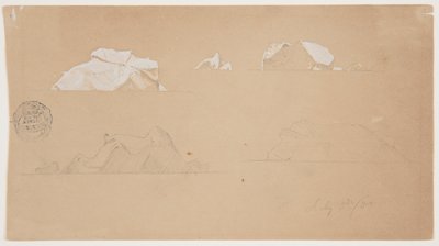 Icebergs Flutuantes de Frederic Edwin Church