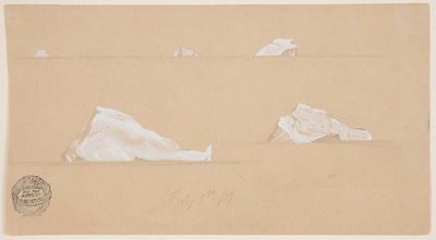 Icebergs Flutuantes de Frederic Edwin Church