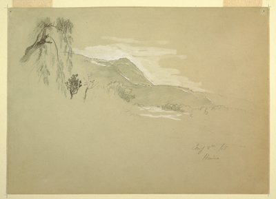 Paisagem perto de Huino, México de Frederic Edwin Church