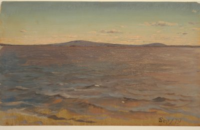 Costa do Maine, surf de Frederic Edwin Church