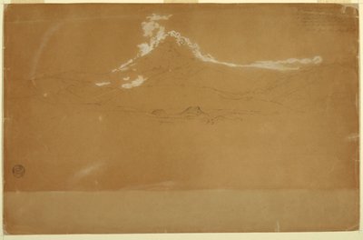 Monte Chimborazo, perto de Guanojo e Guaranda, Equador de Frederic Edwin Church