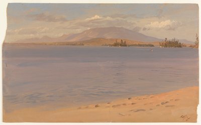 Monte Katahdin a partir do Lago Millinocket de Frederic Edwin Church