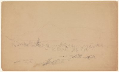 "Mount Katahdin from the West" [Olhando para oeste em direção ao Monte Katahdin] de Frederic Edwin Church