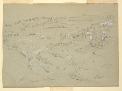 Monte das Oliveiras, Betânia, Siloé e Jerusalém, Palestina [Betânia e Silwan, Jerusalém Oriental e Jerusalém, Israel] de Frederic Edwin Church
