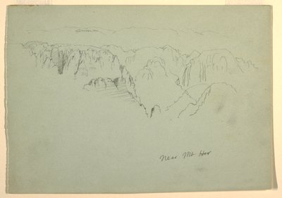 Mountain, Wady el-Arabah, 23 de fevereiro de 1868 de Frederic Edwin Church