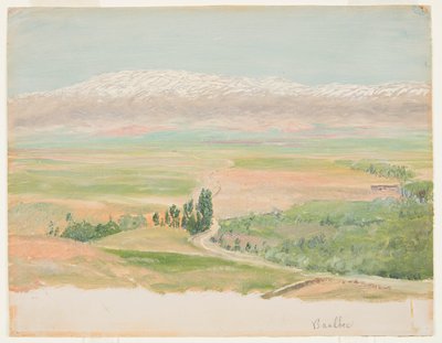 Montanhas perto de Baalbec de Frederic Edwin Church