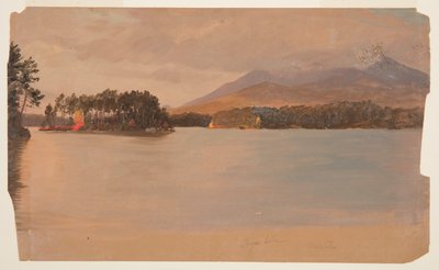 Monte Katahdin de Togue Pond de Frederic Edwin Church