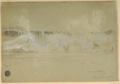 Niagara Falls na neve, do noroeste de Frederic Edwin Church