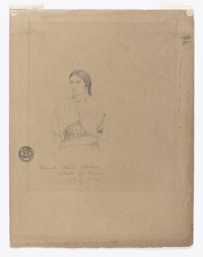 Retrato de uma rapariga boliviana: Señorita Filetta Molina Bolador del Carmen, Colômbia de Frederic Edwin Church