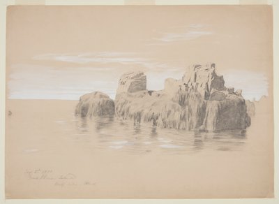 Rocks at the Coast, Grand Manan Island, Canadá de Frederic Edwin Church