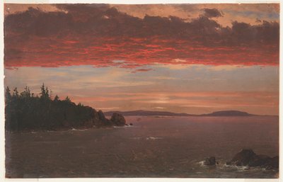 Península Schoodic de Mount Desert ao nascer do sol de Frederic Edwin Church