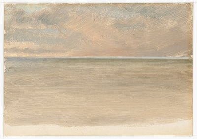 Paisagem marítima com a calota polar à distância de Frederic Edwin Church