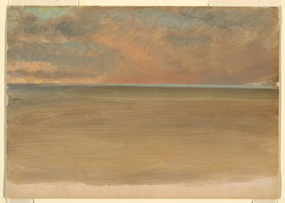 Vista do mar com Icecap à distância de Frederic Edwin Church