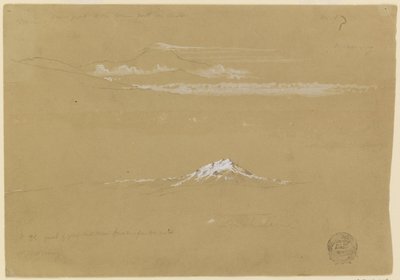 Sincholagua, manhã, do Templo do Sol, Quito de Frederic Edwin Church