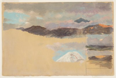 Estudos do Monte Chimborazo, Equador de Frederic Edwin Church