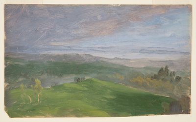 Vista de verão, Hudson Valley, Nova York de Frederic Edwin Church