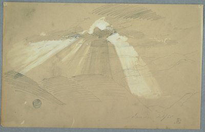 Sol brilhando através das nuvens, Jamaica de Frederic Edwin Church