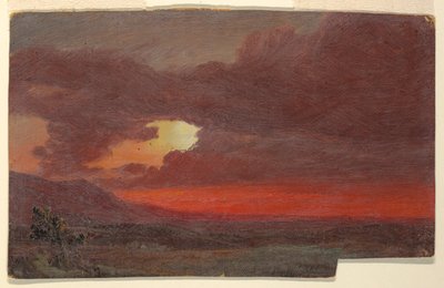 Pôr do sol, Hudson, Nova York de Frederic Edwin Church