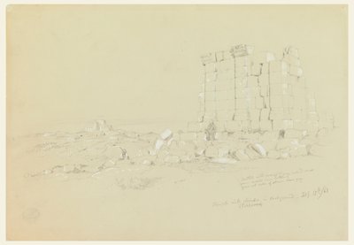 Templo com Semua [atualmente as-Samu] à distância de Frederic Edwin Church