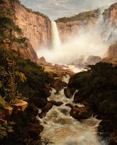 As quedas do Tequendama perto de Bogotá, Nova Granada de Frederic Edwin Church