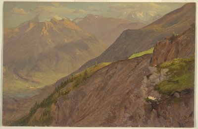 O Gol e Watzmann, em Berchtesgaden de Frederic Edwin Church