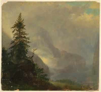 O Koenigsee, perto de Berchtesgeden, Baviera de Frederic Edwin Church