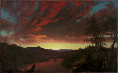 Crepúsculo no deserto de Frederic Edwin Church