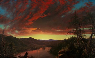 Crepúsculo no deserto, 1860 de Frederic Edwin Church