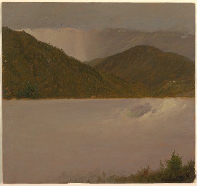 Dois estudos de nuvens e montanhas, Jamaica de Frederic Edwin Church