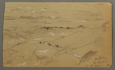 Vista de Wady el-Arabah de Frederic Edwin Church