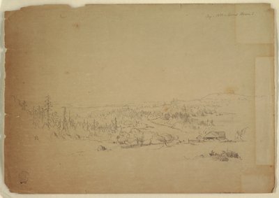 Vista de Grand Manan Island, Canadá, para o mar de Frederic Edwin Church