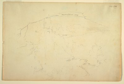 Encosta arborizada, montanhas Catskill de Frederic Edwin Church