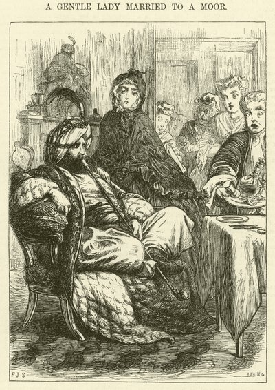 Uma Senhora Casada com um Mouro (gravura) de Frederic James Shields