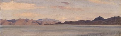 Costa da Ásia Menor vista de Rodes de Frederic Leighton