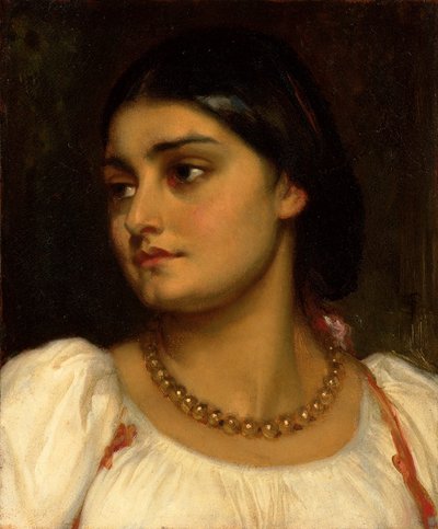 Cabeça de um modelo romano, de Frederic Leighton