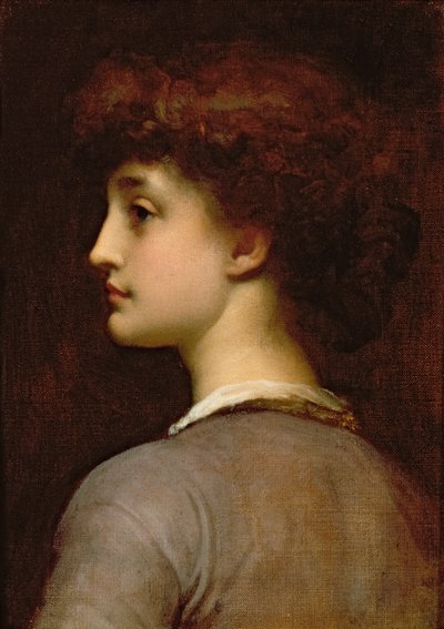 Retrato de uma jovem garota de Frederic Leighton
