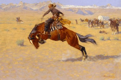 Uma manhã fria na cordilheira, c.1904 de Frederic Remington