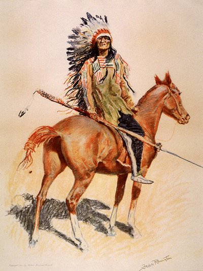 Um chefe Sioux de Frederic Remington