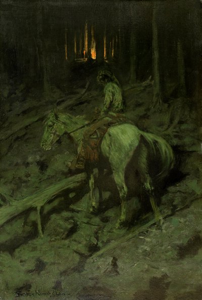 Sinal de Fogo Apache de Frederic Remington