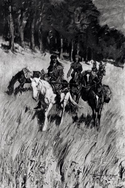 Primeiros Pioneiros no Blue Ridge, gravados por FH Wellington, da &39;Century Magazine&39;, novembro de 1901 de Frederic Remington