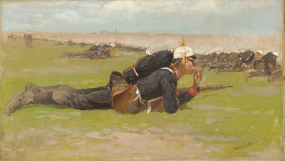 Exercício de campo para a infantaria prussiana de Frederic Remington