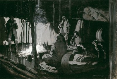 Primeiro e melhor acampamento da viagem de Frederic Remington